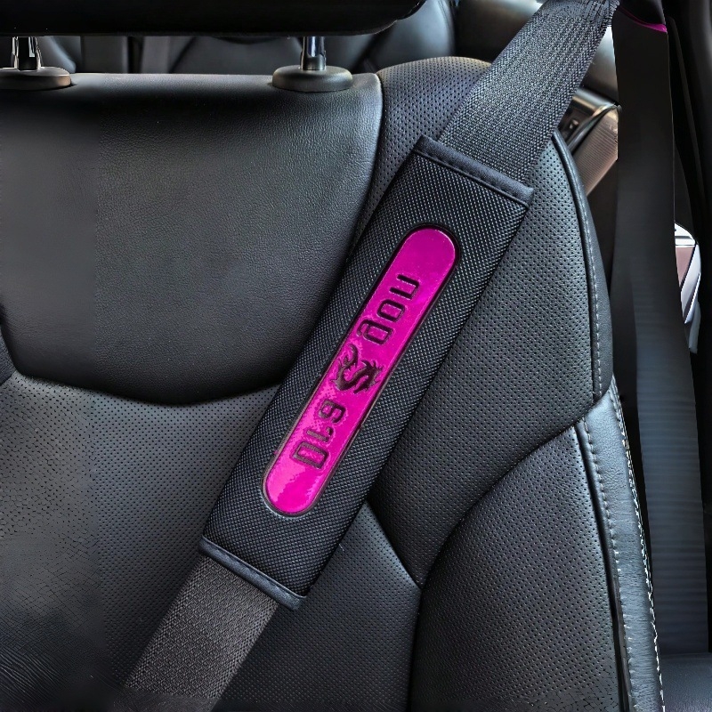 Zaštitni pokrov ramena auto-pojasa - koža s karbonskim uzorkom, Velcro zatvarač, praktičan, bez prilagodbe, bez logotipa