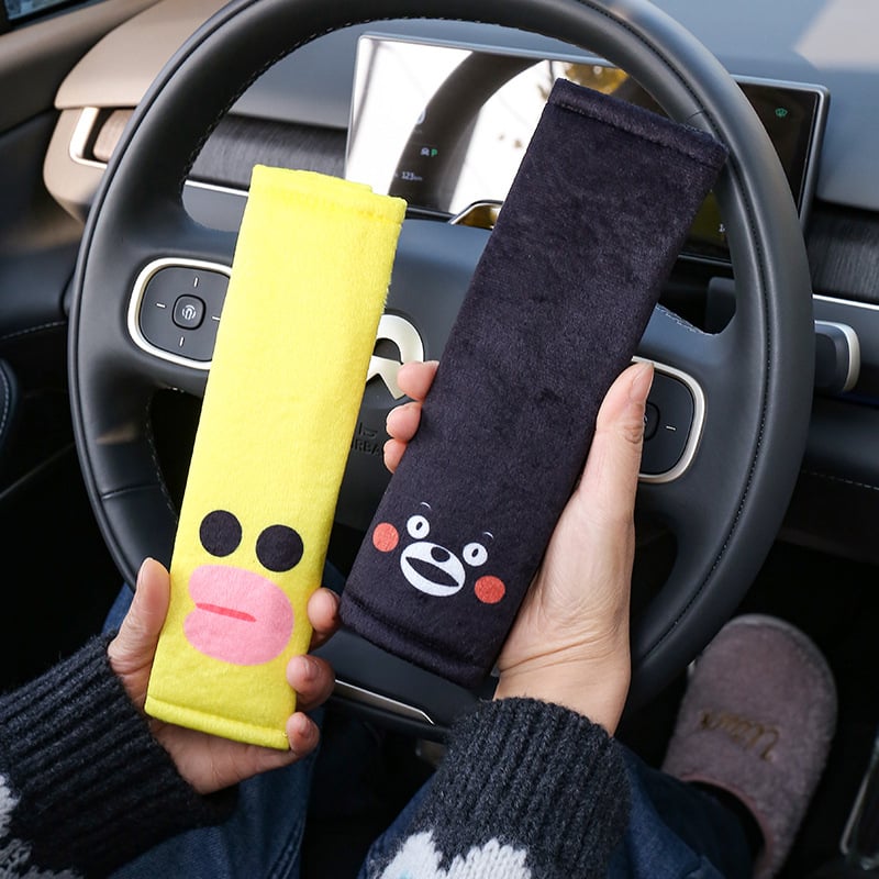 Karikatura stil zaštitnika ramena sigurnosnog pojasa za auto, poliester materijal, zaštita od habanja, moguć tisk logotipa, dekor sa slatkim kućnim ljubimcem