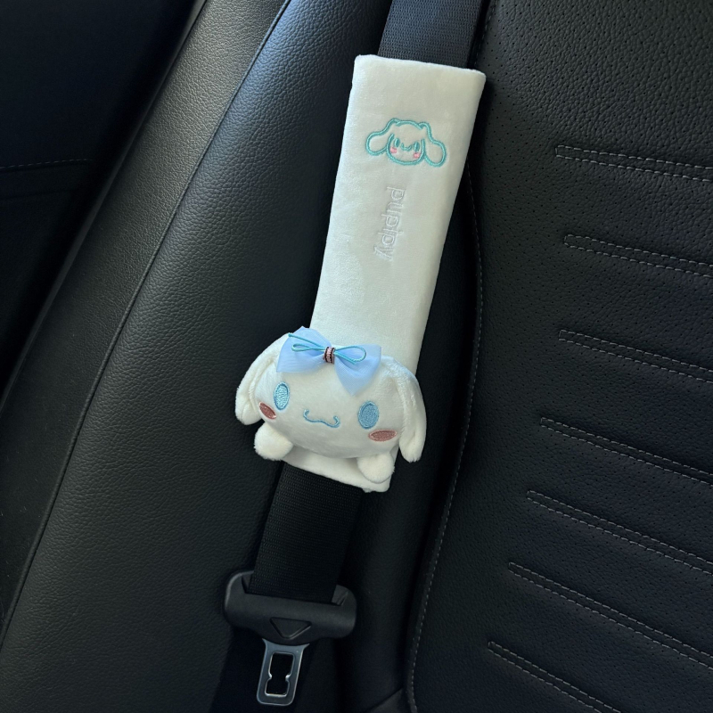 Jastučasti pokrov sigurnosnog pojasa automobila s likom Sanrio Kuromi, plišani dodatak, 35 g, moguć tisak logotipa