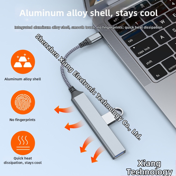 No Phase USB-C PD60W 4-in-1 docking station για φορητούς υπολογιστές (τροφοδοτούμενο μέσω USB-C, bus-powered)