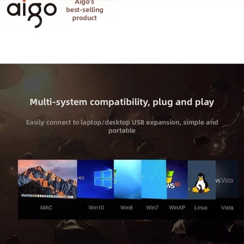 Aigo USB 3.0 4-portový hub H01-3.0, 200M prenos, dĺžka káblov 0.25–1.5 m
