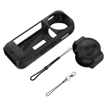 Insta360 X5 silikoonist kaitsekorpus objektiivi kaaslusega köis – tolmukindel ja kukkumiskindel täielik kaitse