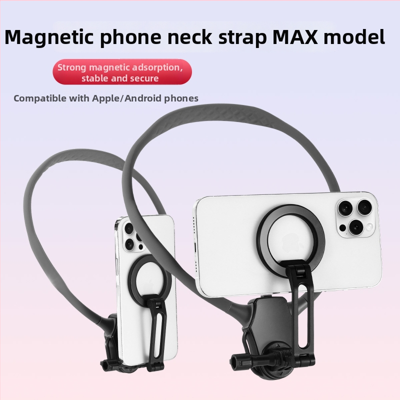 GB1 Kaela- ja rinna telefonihoidik – tsingi sulam, vibratsioonivastane stabilisaator mobiiltelefonidele ja teistele digitaalseadmetele, välis_live vlog