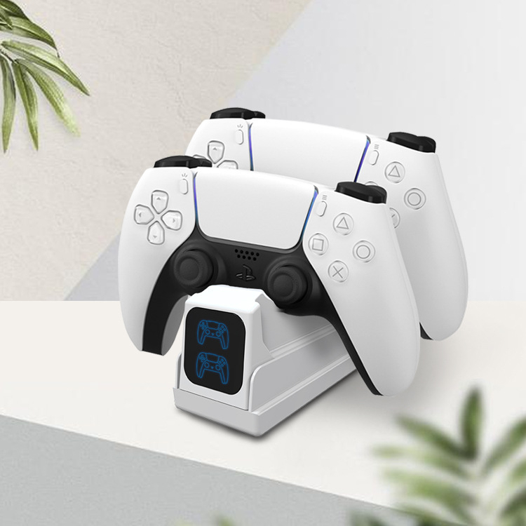 PS5 punjač s dvostrukim držačem za punjenje i brzim punjenjem – OEM obrada, kompatibilan s PS5