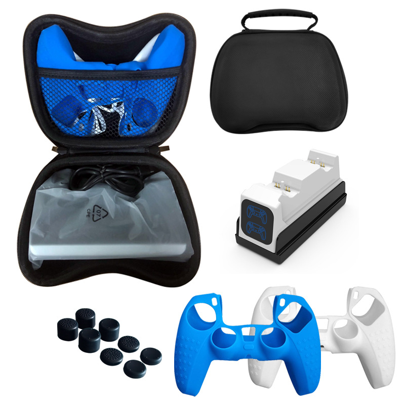PS5 punjač s dvostrukim držačem za punjenje i brzim punjenjem – OEM obrada, kompatibilan s PS5