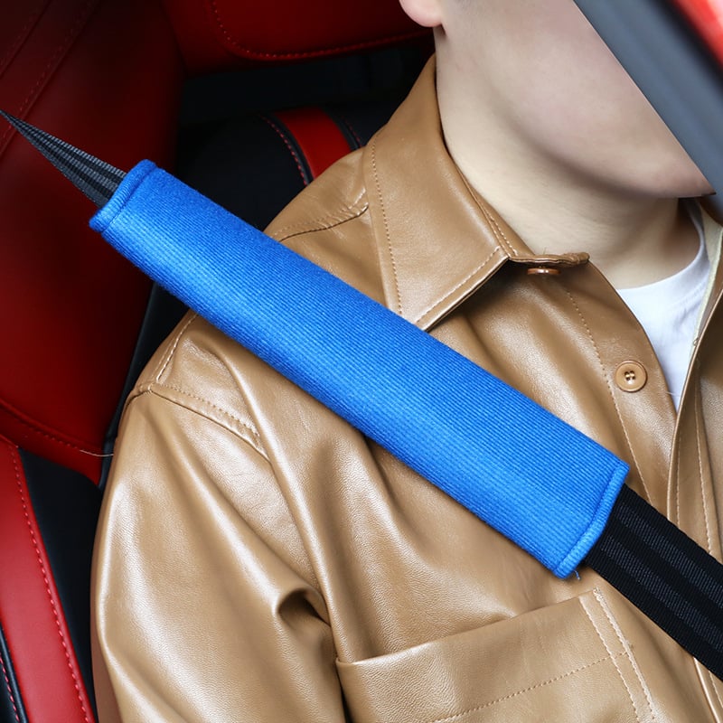 Jastučić za ramenski sigurnosni pojas automobila — mekan materijal Ice Silk, tisak logotipa, jednostavna montaža, mogućnost prilagodbe