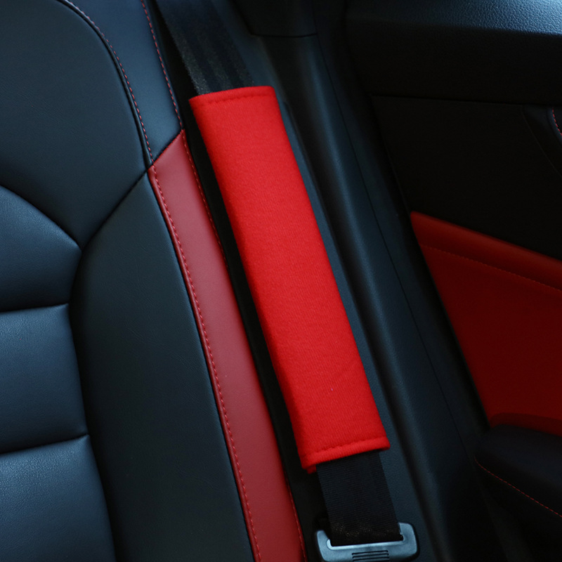 Jastučić za ramenski sigurnosni pojas automobila — mekan materijal Ice Silk, tisak logotipa, jednostavna montaža, mogućnost prilagodbe