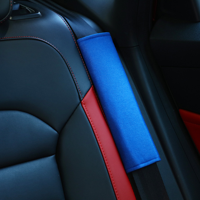 Jastučić za ramenski sigurnosni pojas automobila — mekan materijal Ice Silk, tisak logotipa, jednostavna montaža, mogućnost prilagodbe