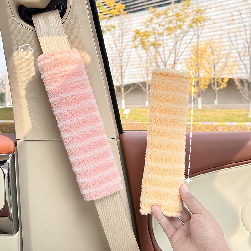 Jastućnica za rameni sigurnosni pojas automobila – pliš, protiv trenja, otporno na habanje, 100 g, s logotipom Blue Rain
