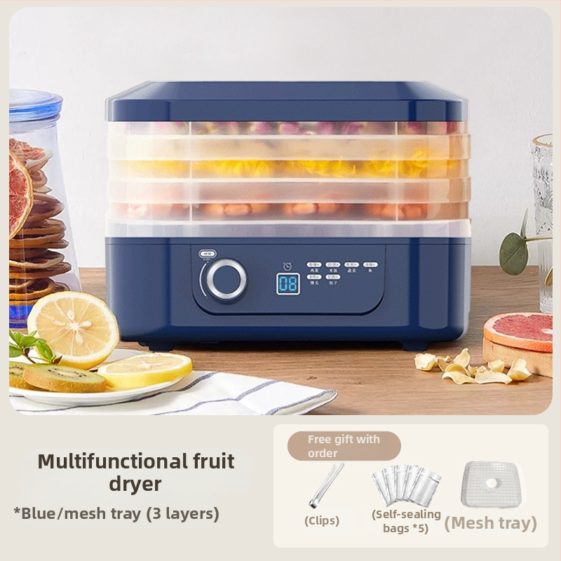 Домашен сушилник за храна - малък сушилник за замразено изсушаване на плодове, зеленчуци, месо, лекарства и лакомства за домашни любимци (Модел: Food Dryer)