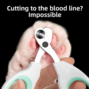 Kaķa nagu šķēres ar apaļu atveri, piemērotas iesācējiem, drošas kaķēniem