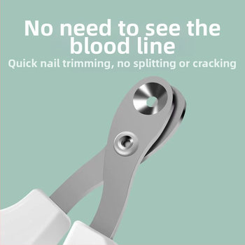 Kaķa nagu šķēres ar apaļu atveri, piemērotas iesācējiem, drošas kaķēniem