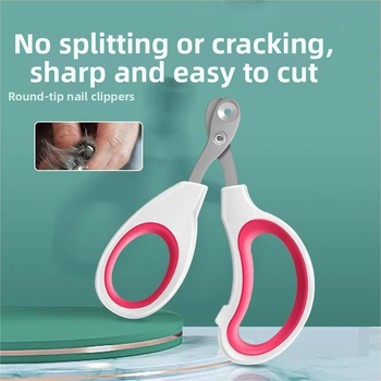 Kaķa nagu šķēres ar apaļu atveri, piemērotas iesācējiem, drošas kaķēniem