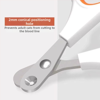 Kaķa nagu šķēres ar apaļu atveri, piemērotas iesācējiem, drošas kaķēniem