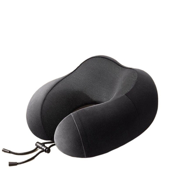 PUTE U-образна възглавница за шия за пътуване, пълнеж памук, тъкан плюш