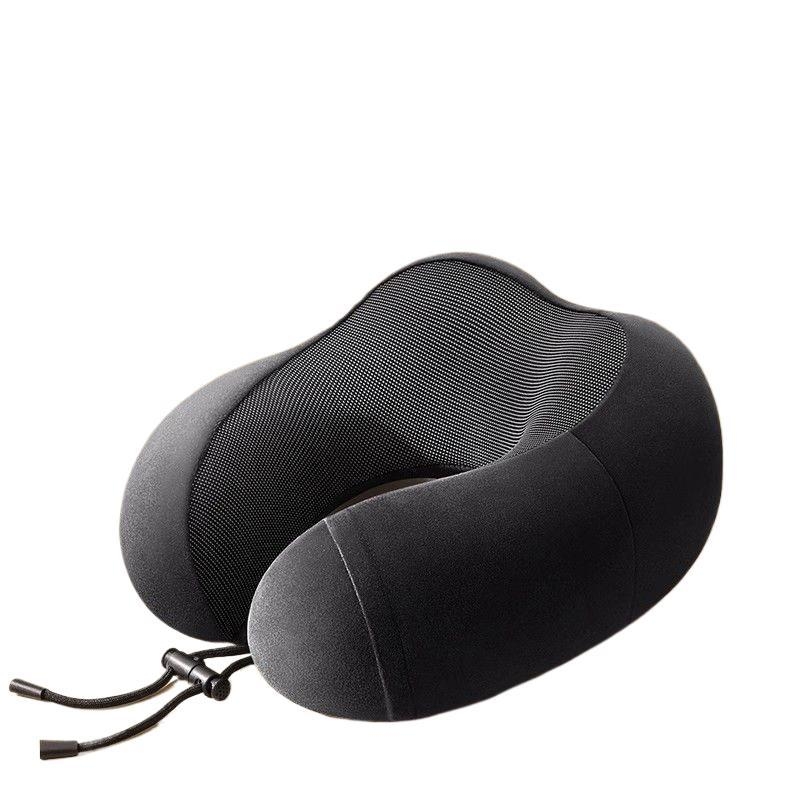 PUTE U-образна възглавница за шия за пътуване, пълнеж памук, тъкан плюш