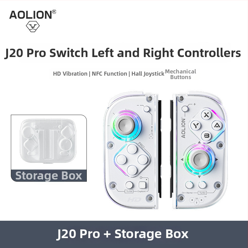 Χειριστήριο παιχνιδιών για Nintendo Switch με Bluetooth, joystick Hall-effect, μηχανικά πλήκτρα, αισθητή κίνηση, μακρο πλήκτρο πίσω