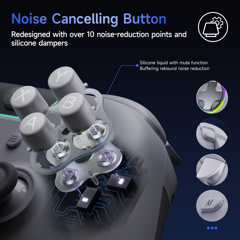 Ovládač s tromi režimami, Hall efekt joystick, dvojstupňové spúšte, makro programovanie, veľká batéria