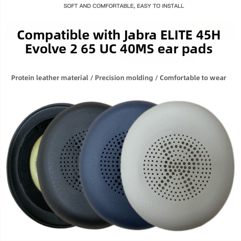 Kožené puzdro pre Jabra Evolve2 65 (65MS/65UC) a Evolve2 40 (40UC/40MS) – proteínová koža, mäkká a pohodlná; kompatibilné s Elite 45h a sériami Evolve2 65/40; prispôsobené podľa vzorky