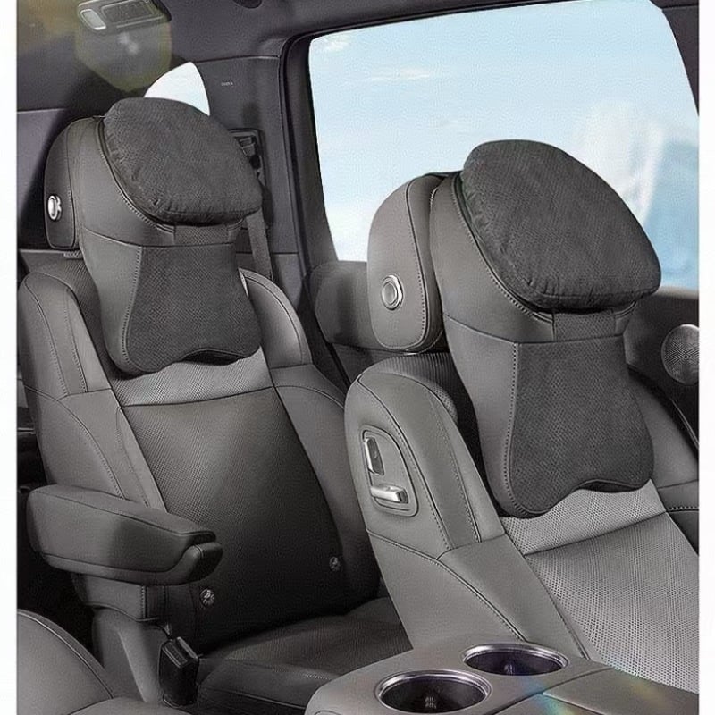 Auto naslonac za glavu s 5D avionskim dizajnom, memorijska pjena, prozračan velur materijal, univerzalna prilagodba, udobnost tijekom cijele godine