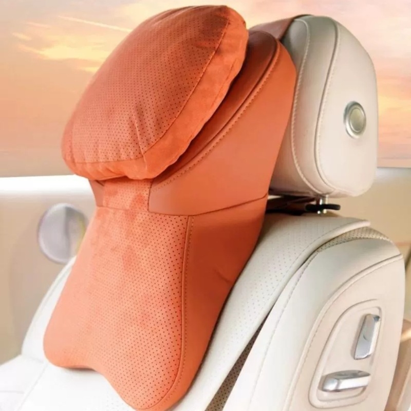 Auto naslonac za glavu s 5D avionskim dizajnom, memorijska pjena, prozračan velur materijal, univerzalna prilagodba, udobnost tijekom cijele godine