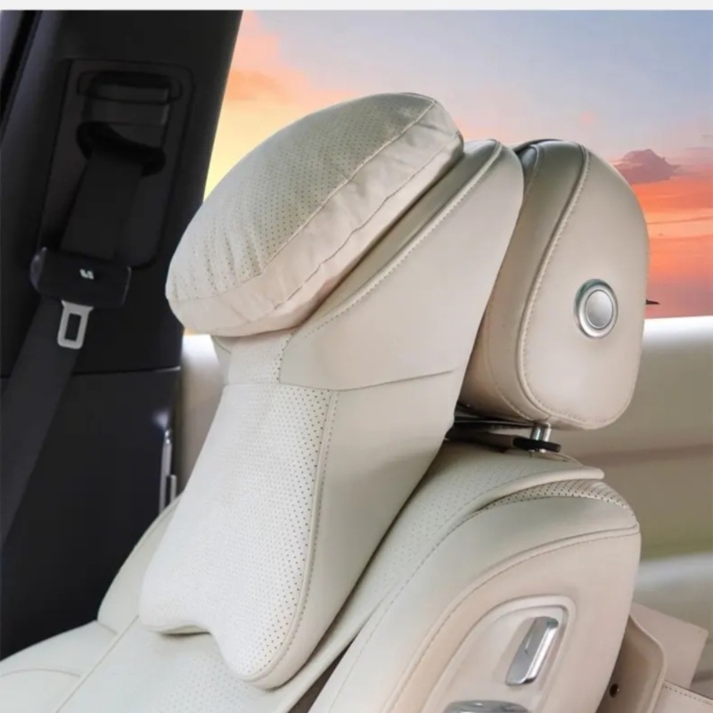 Auto naslonac za glavu s 5D avionskim dizajnom, memorijska pjena, prozračan velur materijal, univerzalna prilagodba, udobnost tijekom cijele godine