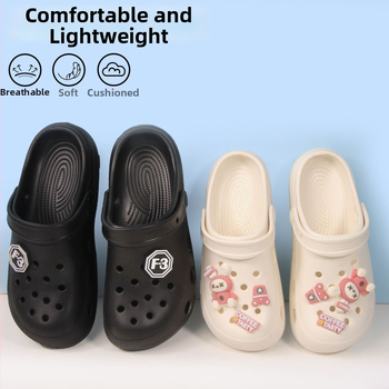 Unisex EVA klogai su reguliuojamu dirželiu, 2–3 cm storas padas, greitas džiūvimo, neslidūs, lengvi paplūdimiui ir sode