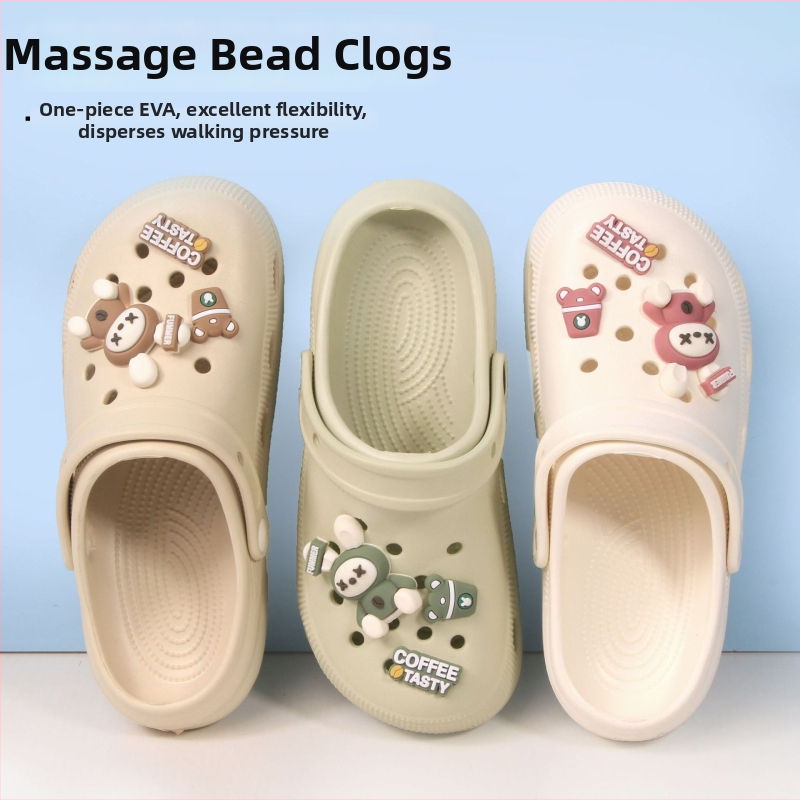 Unisex EVA klogai su reguliuojamu dirželiu, 2–3 cm storas padas, greitas džiūvimo, neslidūs, lengvi paplūdimiui ir sode