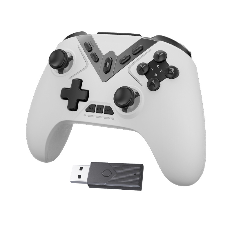 GC1 Bežični igrački kontroler sa somatosenzornim senzorima, Hall Triggerom i Turbo, Bluetoothom + USB-C; kompatibilan s Windowsom, Switchom, iOS/Androidom, Macom i Steam Deckom