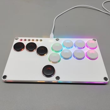 Hitbox tastatură de luptă pentru Raspberry Pi, interfață USB, corp acrilic, model 2040, capac spate SOCD