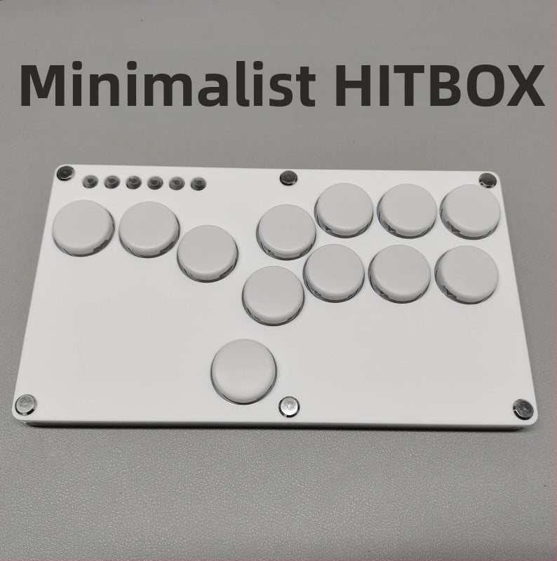 Hitbox bojová klávesnica pre Raspberry Pi, USB rozhranie, kryt z akrylu, model 2040, zadné krytie SOCD
