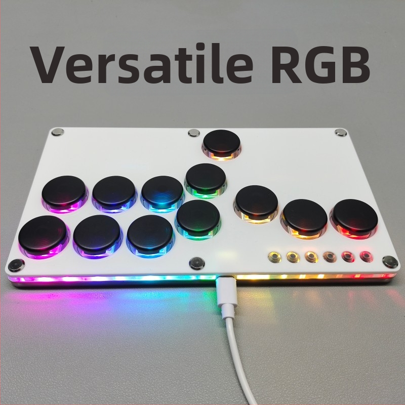 Hitbox bojová klávesnica pre Raspberry Pi, USB rozhranie, kryt z akrylu, model 2040, zadné krytie SOCD