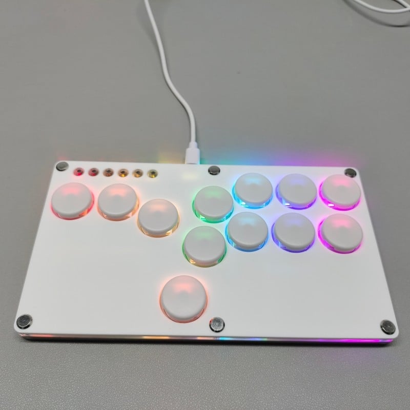 Hitbox tastatură de luptă pentru Raspberry Pi, interfață USB, corp acrilic, model 2040, capac spate SOCD
