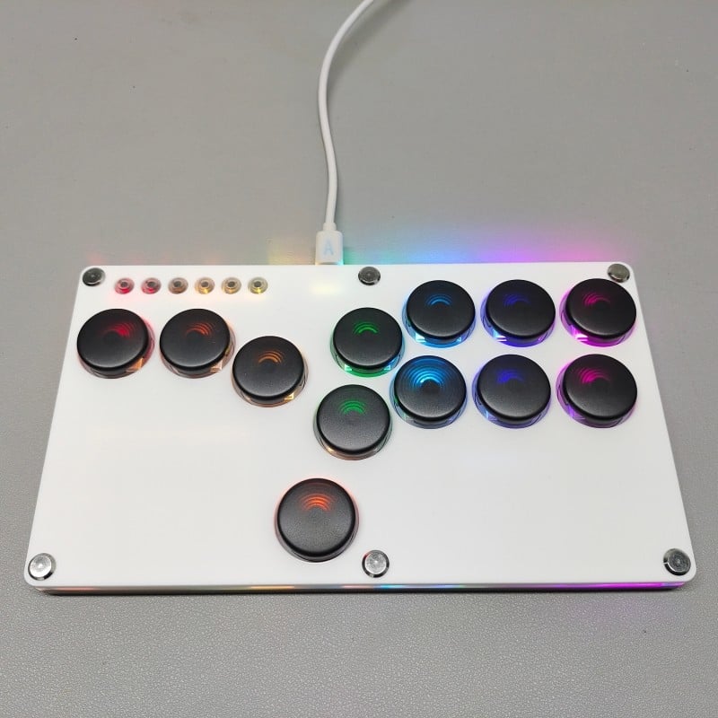 Hitbox tastatură de luptă pentru Raspberry Pi, interfață USB, corp acrilic, model 2040, capac spate SOCD