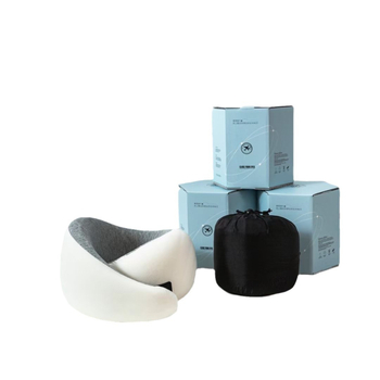 У-образна пътна възглавница за шия с пълнеж от паметен памук, обшивка от модал, тегло под 0,5 кг, модерен минималистичен дизайн.