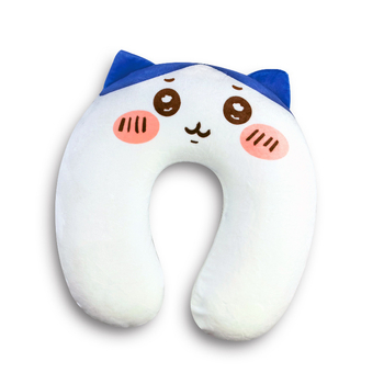 У-образна възглавница за пътуване с паметна пяна, покрита с кристално кадифе – карикатурен стил, универсално пасване