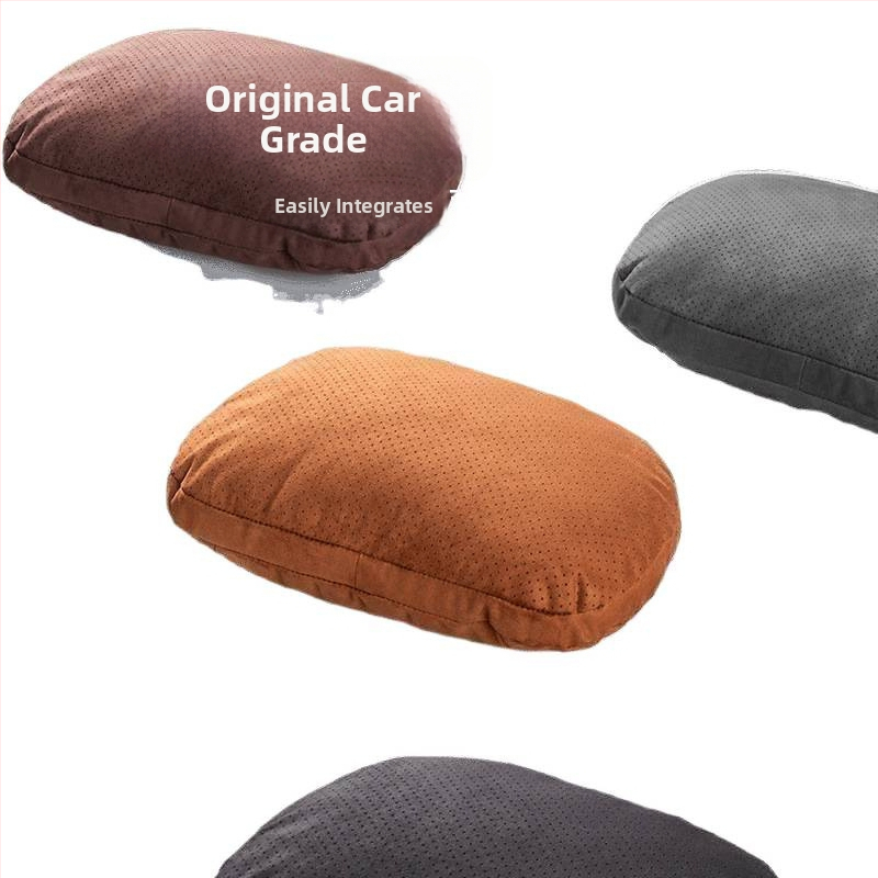 Auto jastuk za vrat i lumbalnu potporu, velur navlaka 320 g/m², punilo Dupont Sorona bio fleece, univerzalno za sve automobile, sve sezone, poslovni stil