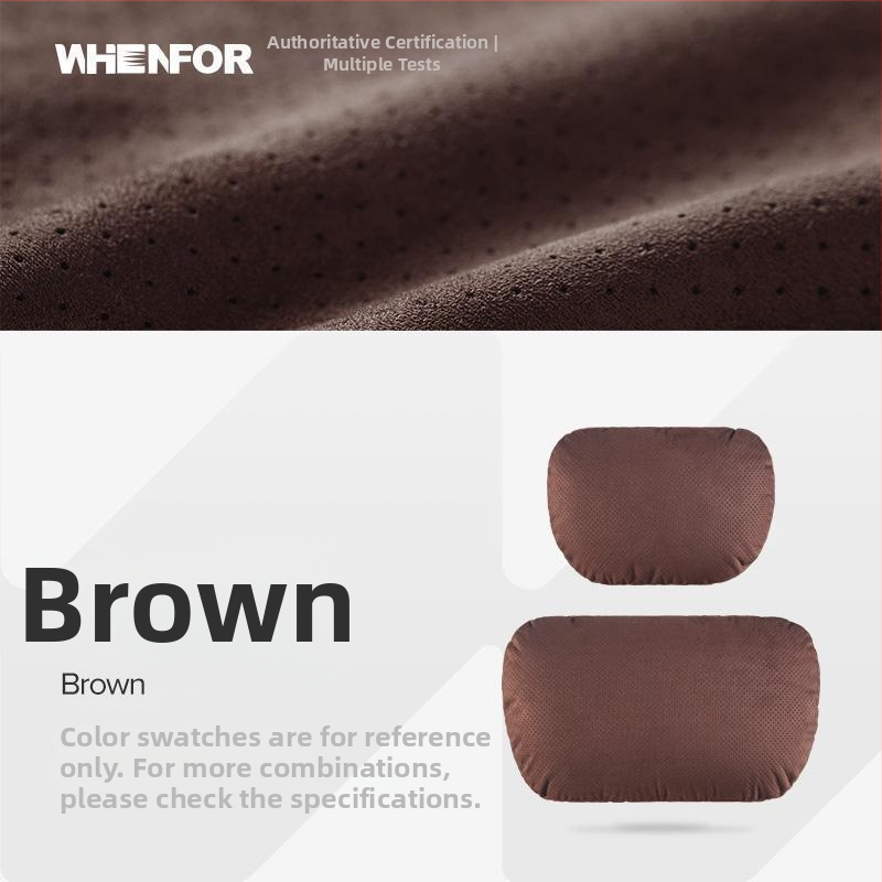 Auto jastuk za vrat i lumbalnu potporu, velur navlaka 320 g/m², punilo Dupont Sorona bio fleece, univerzalno za sve automobile, sve sezone, poslovni stil