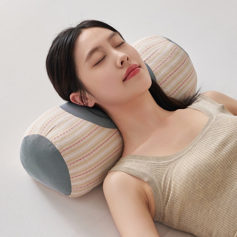 Jun Tingwei У-образна възглавница с елдови шелухи, 100% памук, тегло 1,0–1,5 кг, за шийна опора