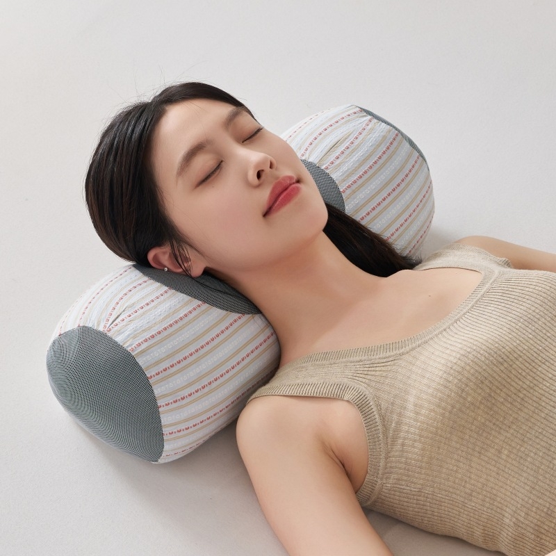 Jun Tingwei У-образна възглавница с елдови шелухи, 100% памук, тегло 1,0–1,5 кг, за шийна опора