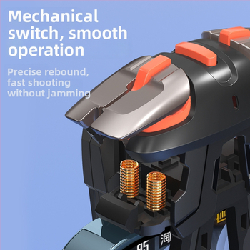 Bezdrôtový gamepad pre smartphone; kompatibilný s iOS a Android; konštrukcia zliatiny a plastu; bez vibrácií; hmotnosť približne 56–61 g