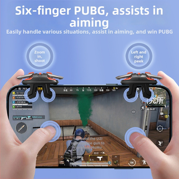 Bezdrôtový gamepad pre smartphone; kompatibilný s iOS a Android; konštrukcia zliatiny a plastu; bez vibrácií; hmotnosť približne 56–61 g