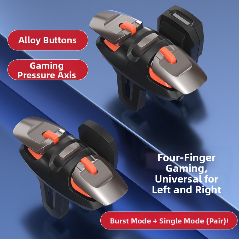 Bezdrôtový gamepad pre smartphone; kompatibilný s iOS a Android; konštrukcia zliatiny a plastu; bez vibrácií; hmotnosť približne 56–61 g