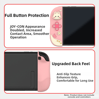 Ochranný obal pre Nintendo Switch 2 so silikónovou rúčkou (ABS + silikón, vstrekovanie, kompatibilný so Switch 2 handheld, ochranný kryt)