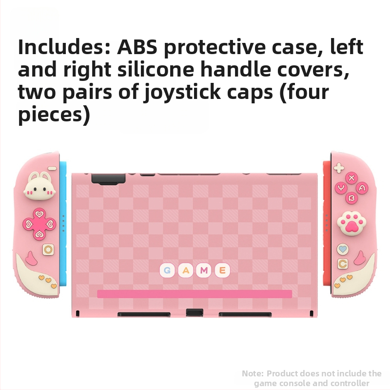 Ochranný obal pre Nintendo Switch 2 so silikónovou rúčkou (ABS + silikón, vstrekovanie, kompatibilný so Switch 2 handheld, ochranný kryt)