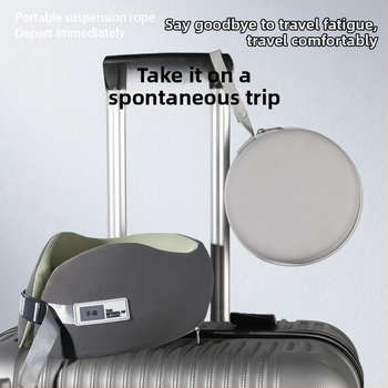 У-образена пътна възглавничка за шията с паметна пяна и нейлонова обшивка; марка Ed; тежи до 0,5 кг; модерен стил.