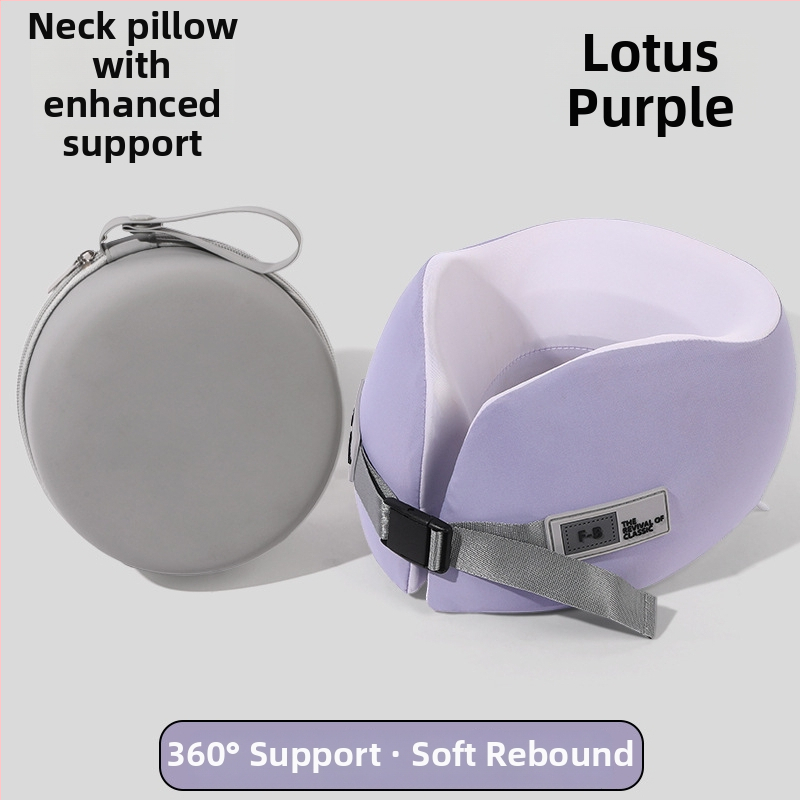 У-образена пътна възглавничка за шията с паметна пяна и нейлонова обшивка; марка Ed; тежи до 0,5 кг; модерен стил.