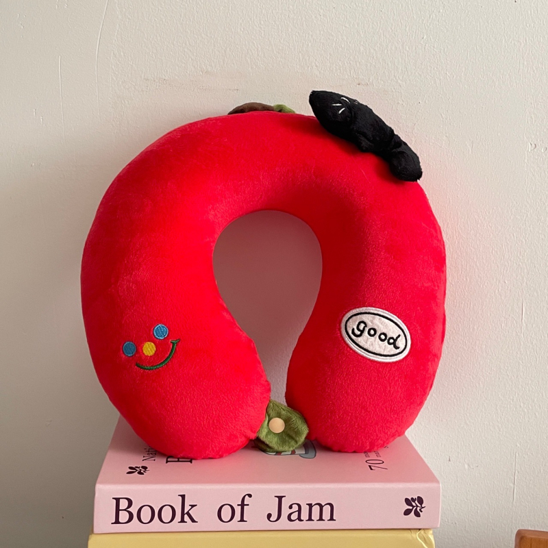 U-образна възглавница от memory foam за кола и пътувания — защита на шията, хастар Crystal Velvet, универсална употреба, тегло под 0,5 кг