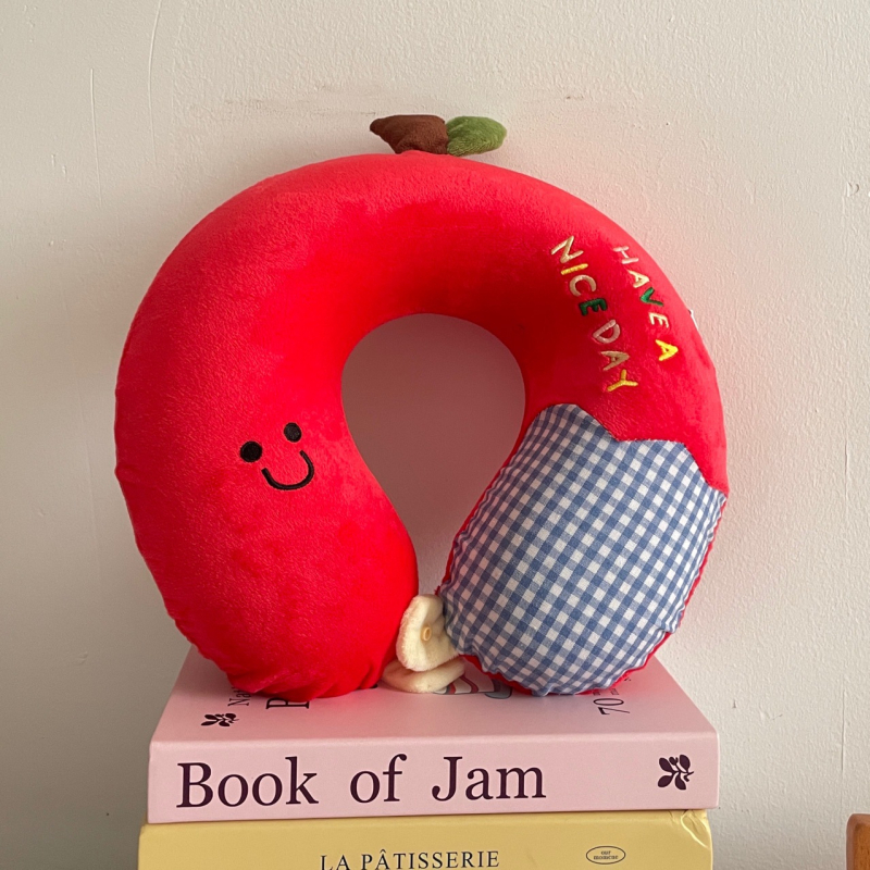 U-образна възглавница от memory foam за кола и пътувания — защита на шията, хастар Crystal Velvet, универсална употреба, тегло под 0,5 кг