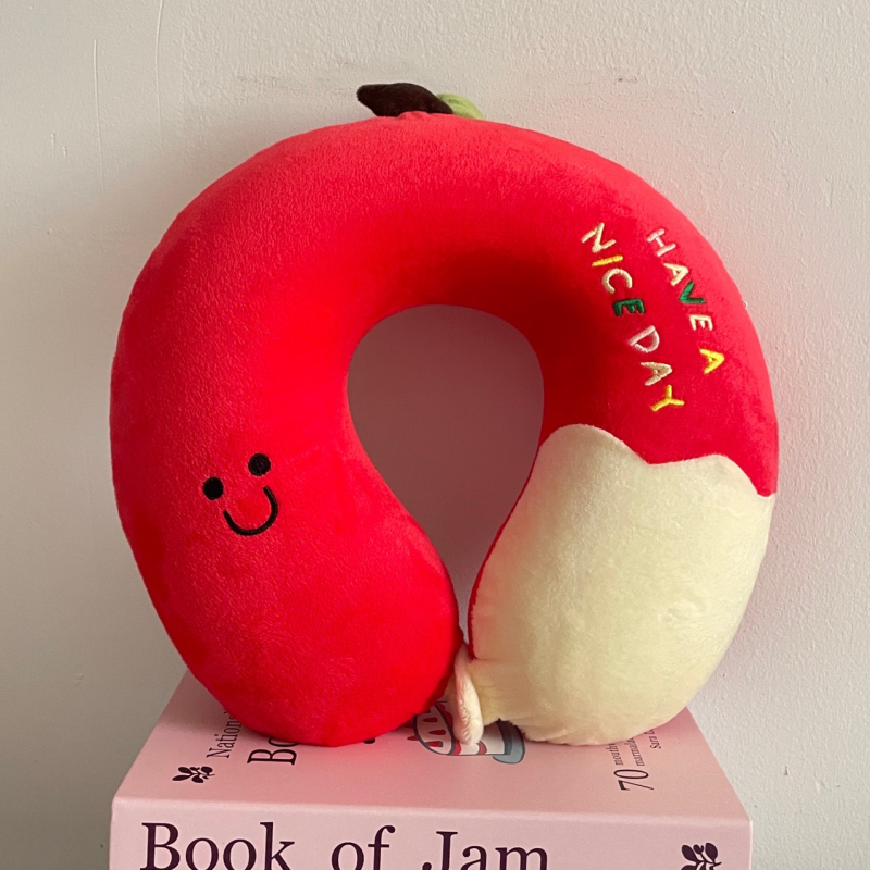 U-образна възглавница от memory foam за кола и пътувания — защита на шията, хастар Crystal Velvet, универсална употреба, тегло под 0,5 кг